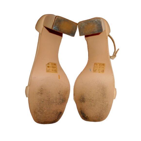 Call It Spring Nude 4"‎ Block Heel Ankle Strap Womens Size 9 - Picture 7 of 9